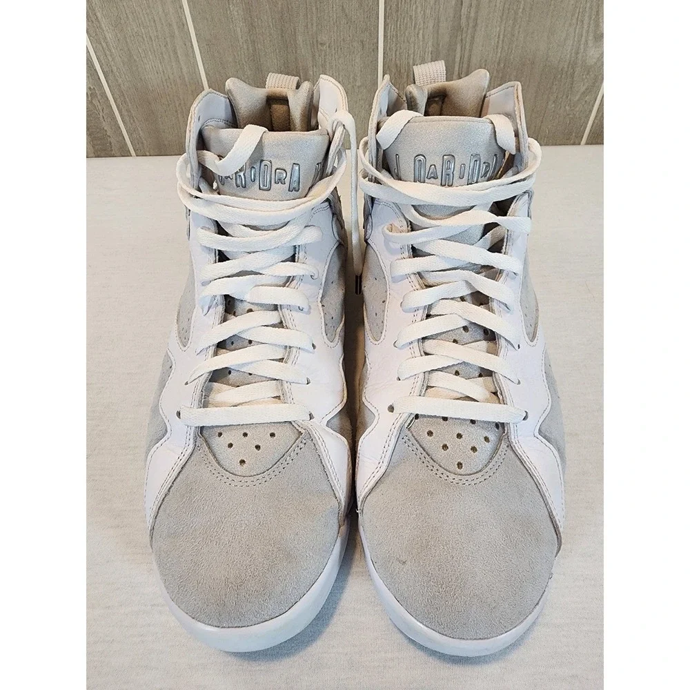 Air Jordan 7 Retro Mens 12.5 Pure Money Pure Platinum White Silver 304775-120